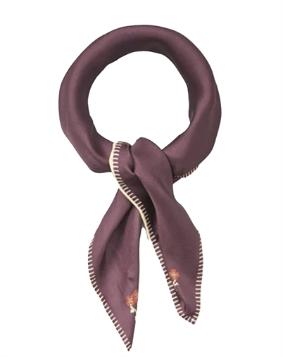 Beck Söndergaard - Flotile Stitich Sia Tørklæde - Maroon Brown